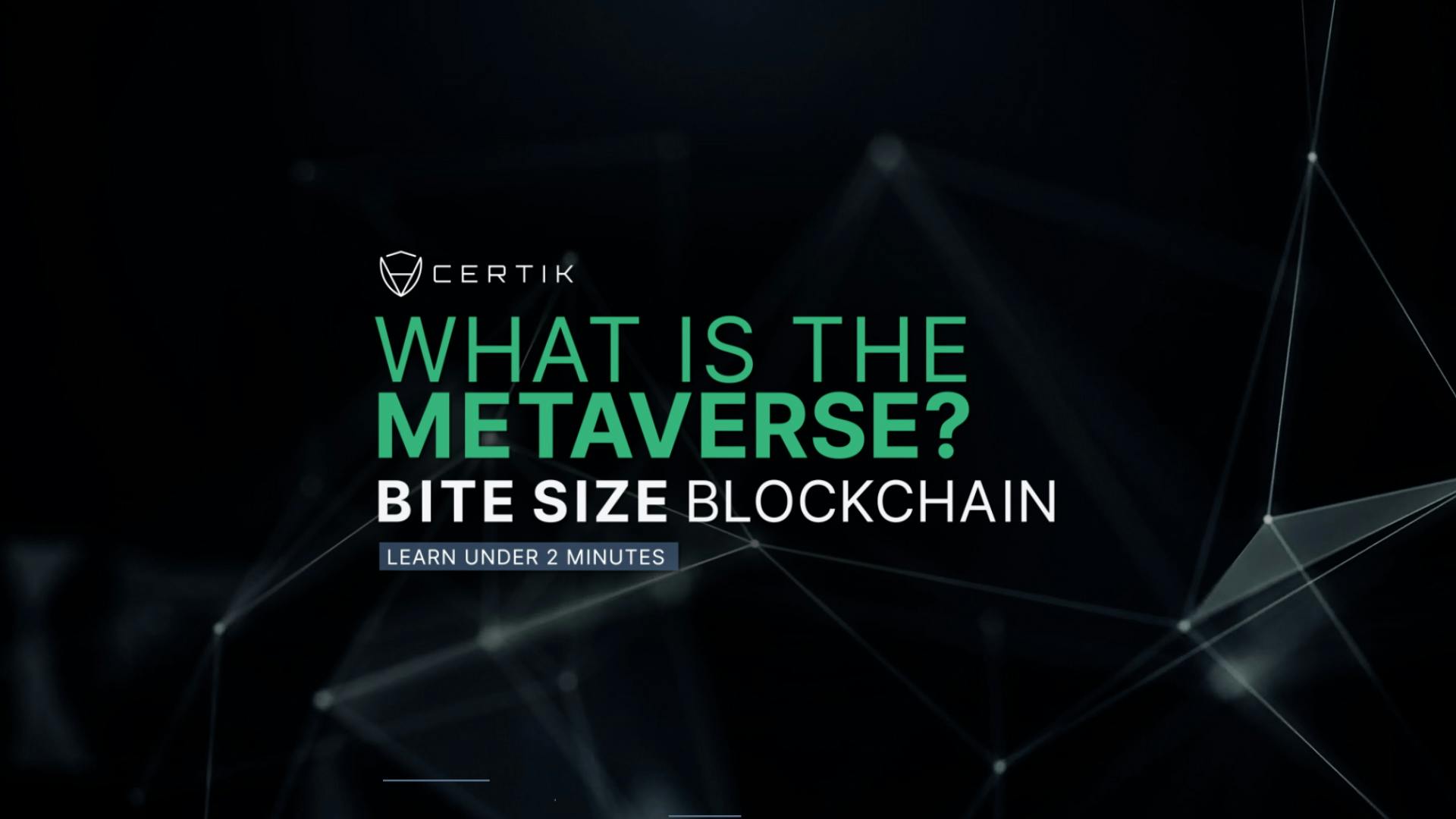 What is a the Metaverse? | Bite Size Blockchain
