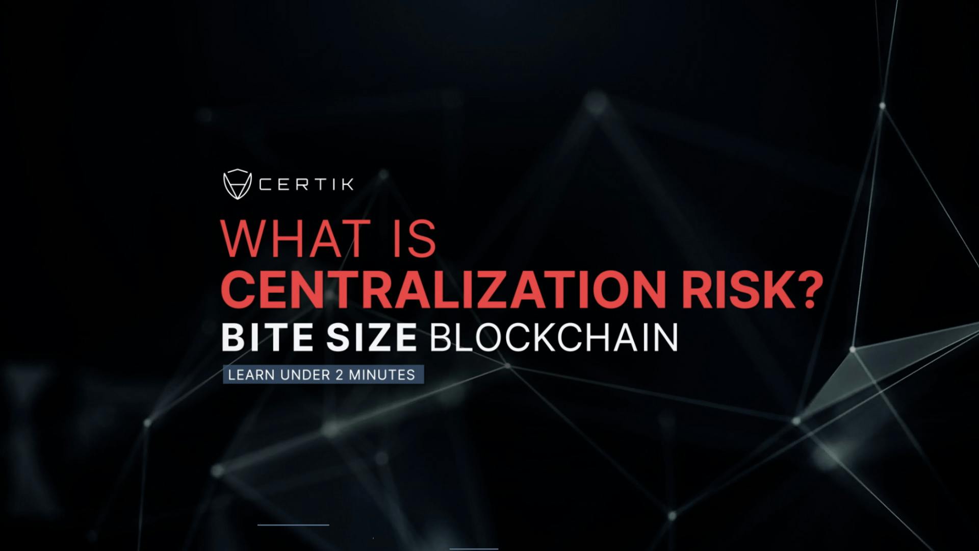 Bite Size Blockchain - What is Centralization Risk?