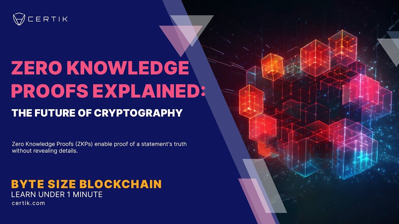 Zero Knowledge Proofs Explained: The Future of Cryptography | Byte Size Blockchain | CertiK