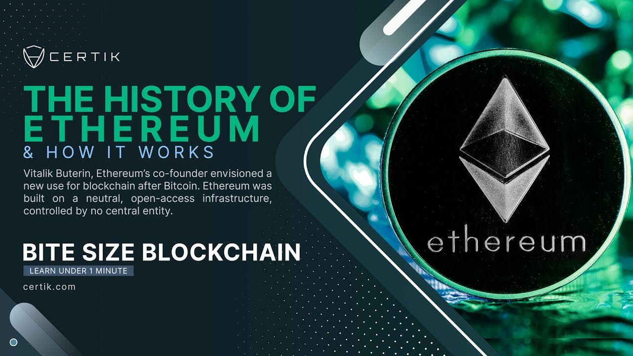 The History of Ethereum & How It Works | Bite Size Blockchain | CertiK