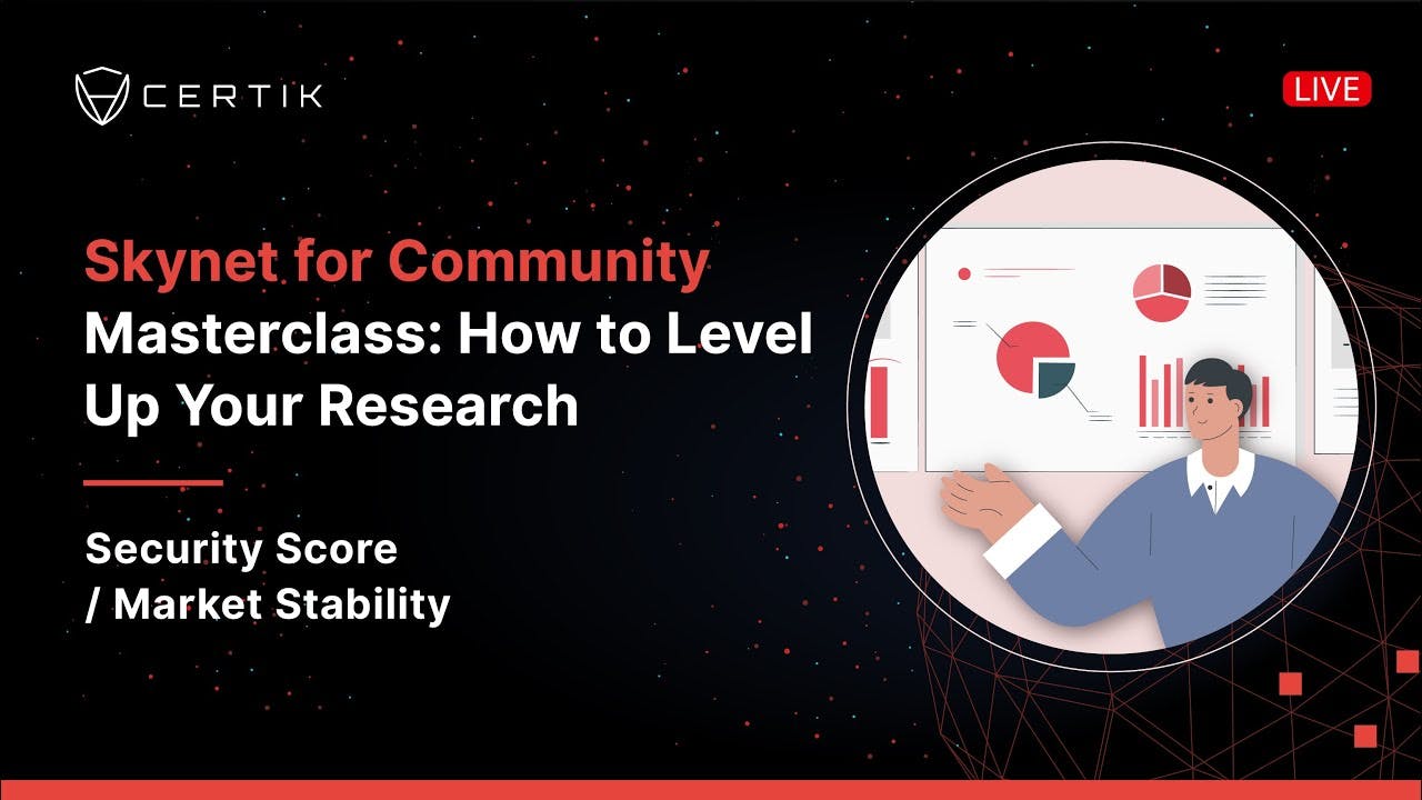 Security Score Market Stability | Skynet for Community Masterclass | CertiK